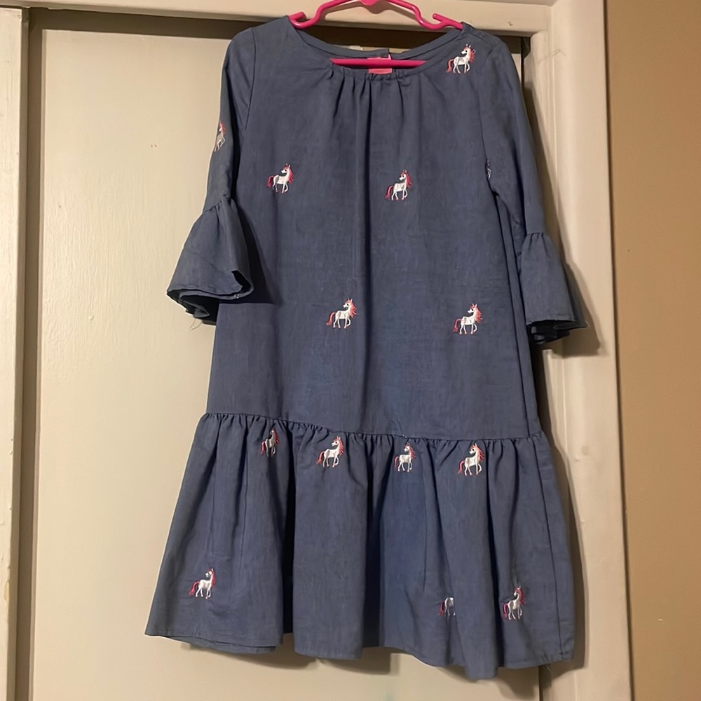 Denim color Unicorn dress
